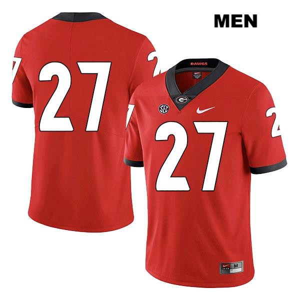 Georgia Bulldogs Men's Eric Stokes #27 NCAA No Name Legend Authentic Red Nike Stitched College Football Jersey LBX2156FS